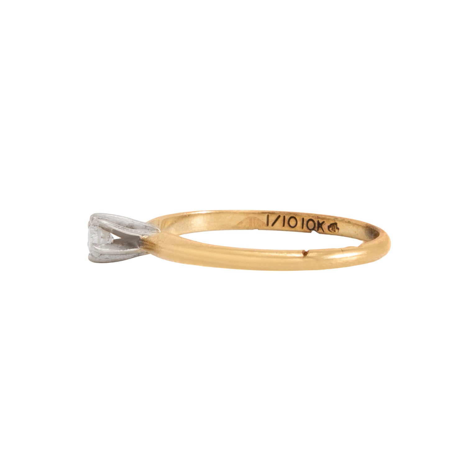 Anillo Solitario 0.10 CT - Boutique San Agustín