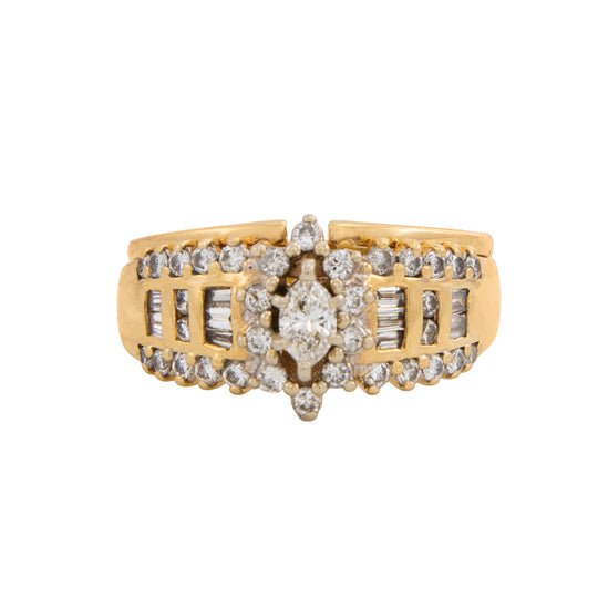 Anillo Solitario Marquise