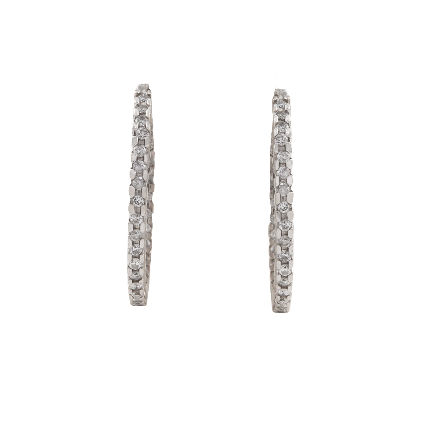 Arracadas Oro Blanco 14k - Boutique San Agustín