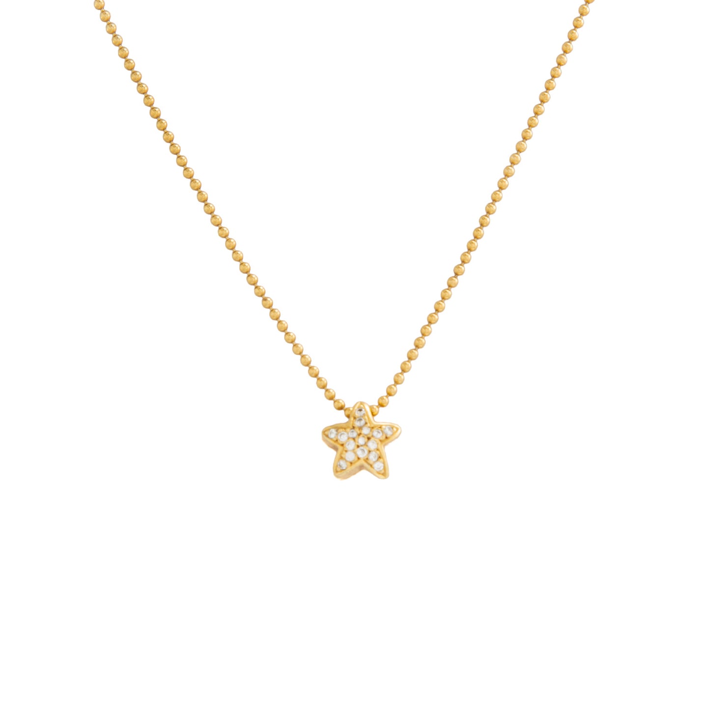 Gargantilla Dije Estrella 18k