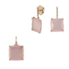 Juego de Joyeria Cuarzos Rosas