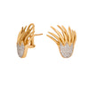 Aretes Diseño Flama 14k