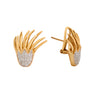 Aretes Diseño Flama 14k