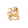 Dije Motivo Unicornio en Oro Amarillo de 14k con Diamante