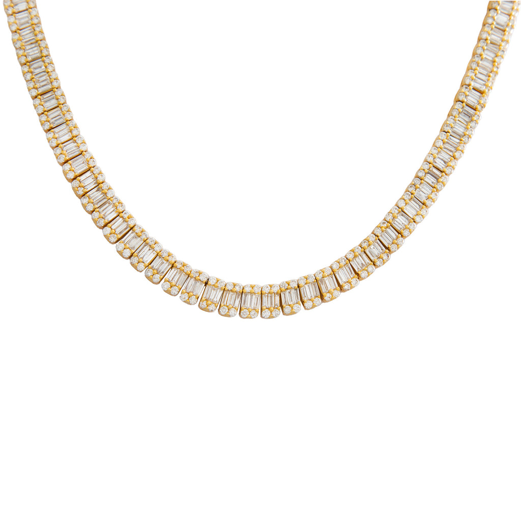 VENDIDO Gargantilla con Diamantes Corte Baguette