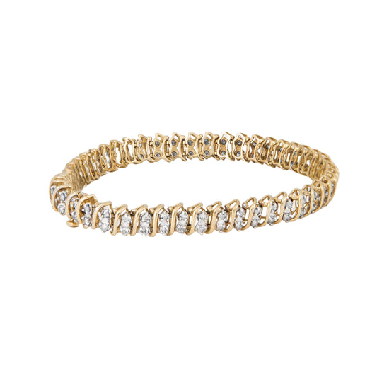 Pulsera de Oro Con Brillantes