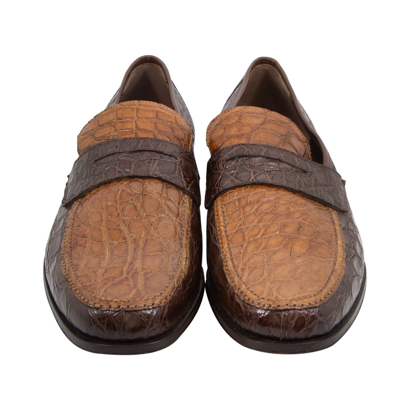 Mocasines Piel En Color Marrón Coñac