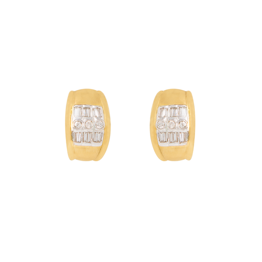 Aretes Oro Amarillo 18k