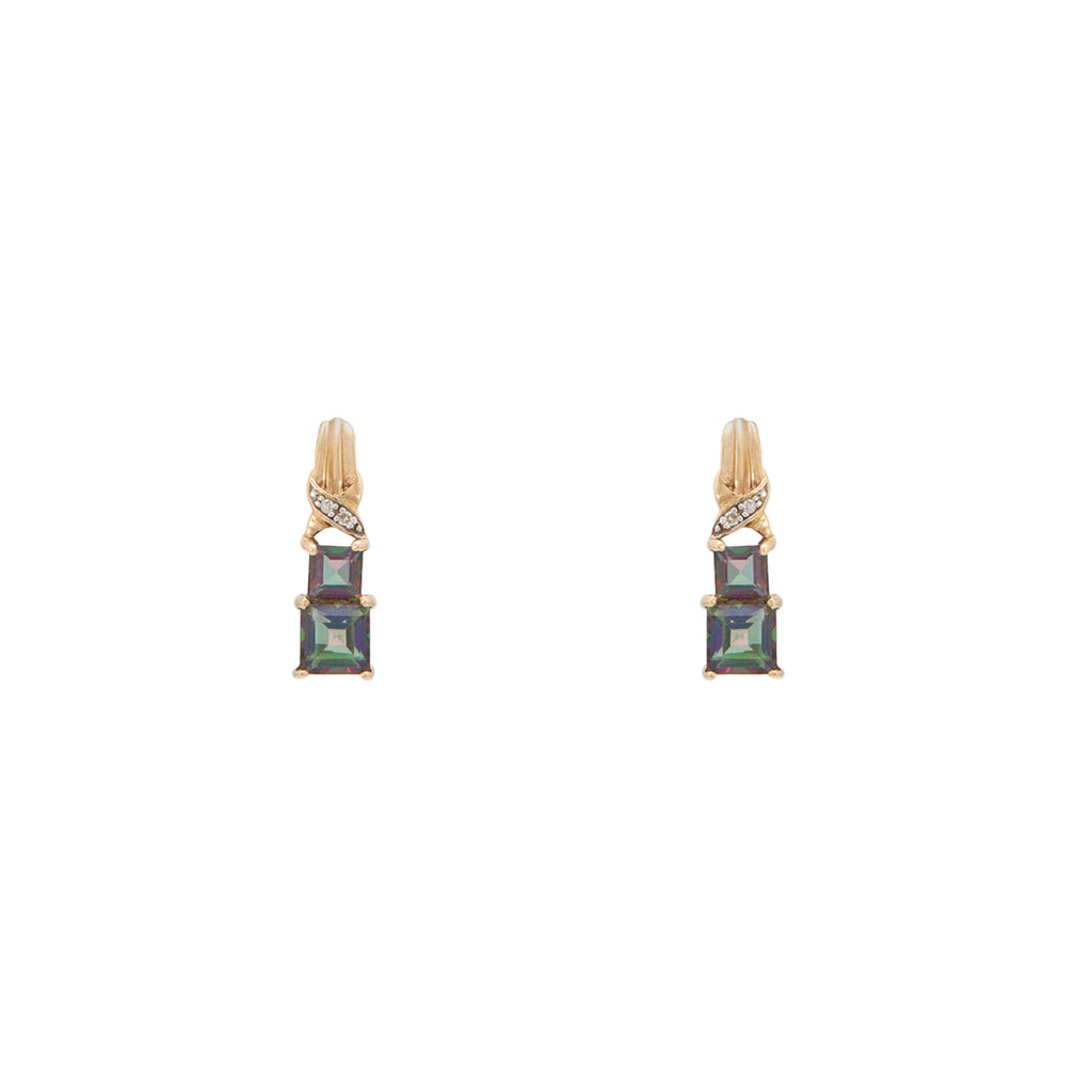 Aretes con Alejandrina y Diamantes