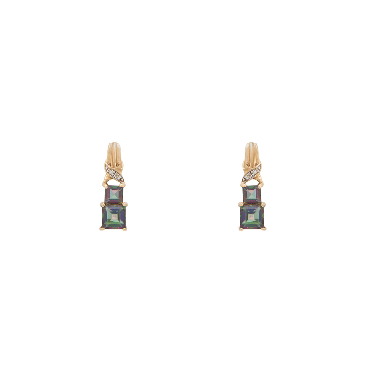 Aretes con Alejandrina y Diamantes
