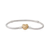 Brazalete Moments con Broche Corazón 19 cm