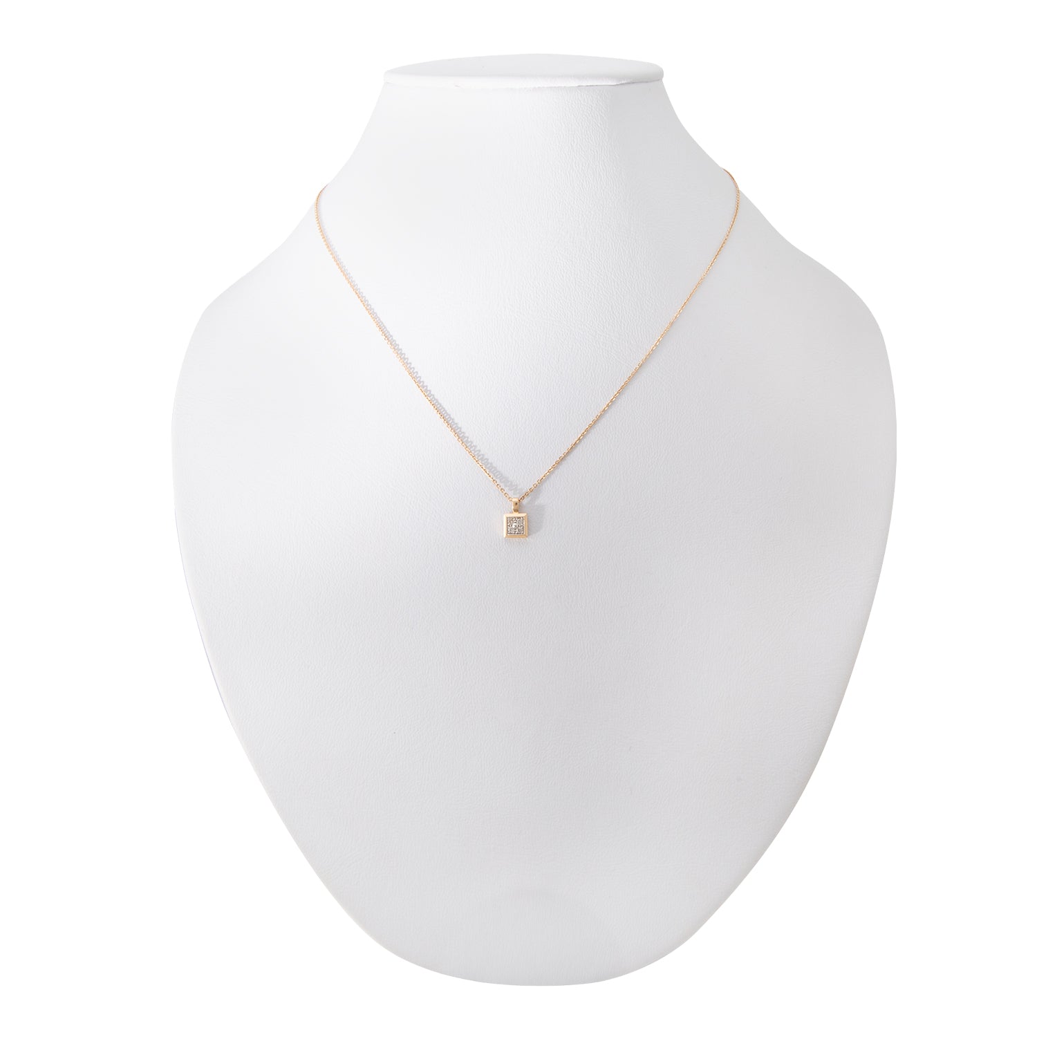 Gargantilla Diseño Cuadro en Oro Amarillo 14K