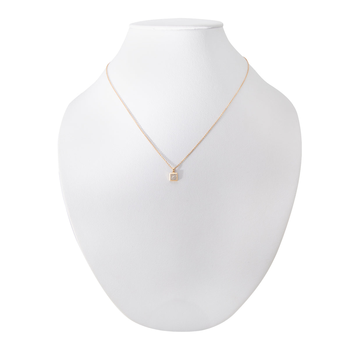 Gargantilla Diseño Cuadro en Oro Amarillo 14K