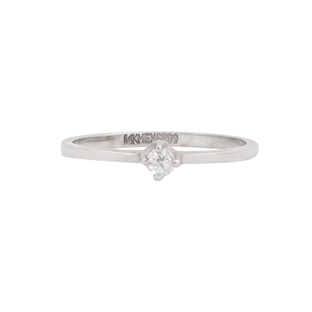 Anillo Solitario 0.08 CT