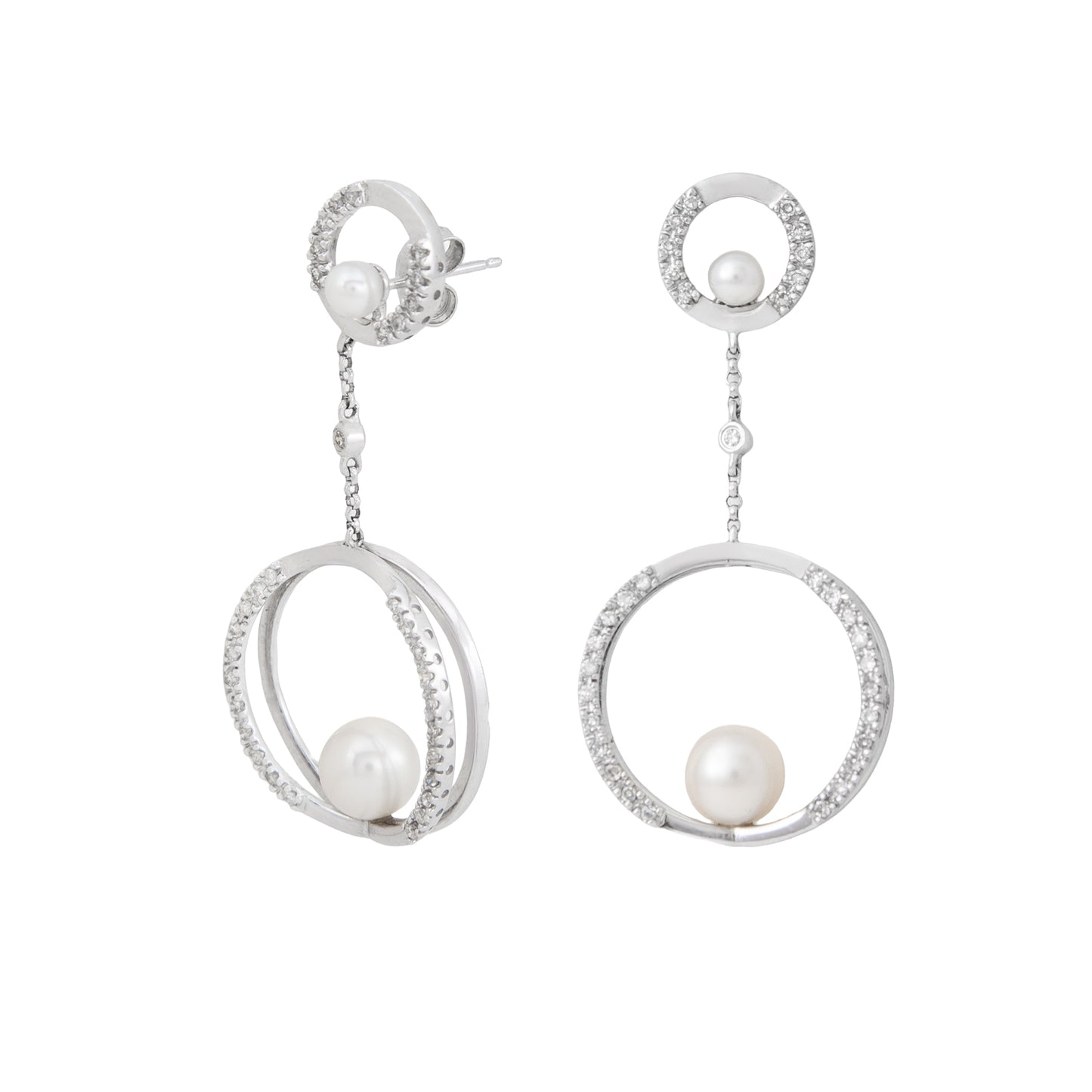 Aretes Colgantes Diseño Circular