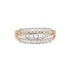 Churumbela en Oro de Dos Tonos 14K con Diamantes