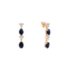 Juego de Joyeria Aretes y Gargantilla con Zafíros