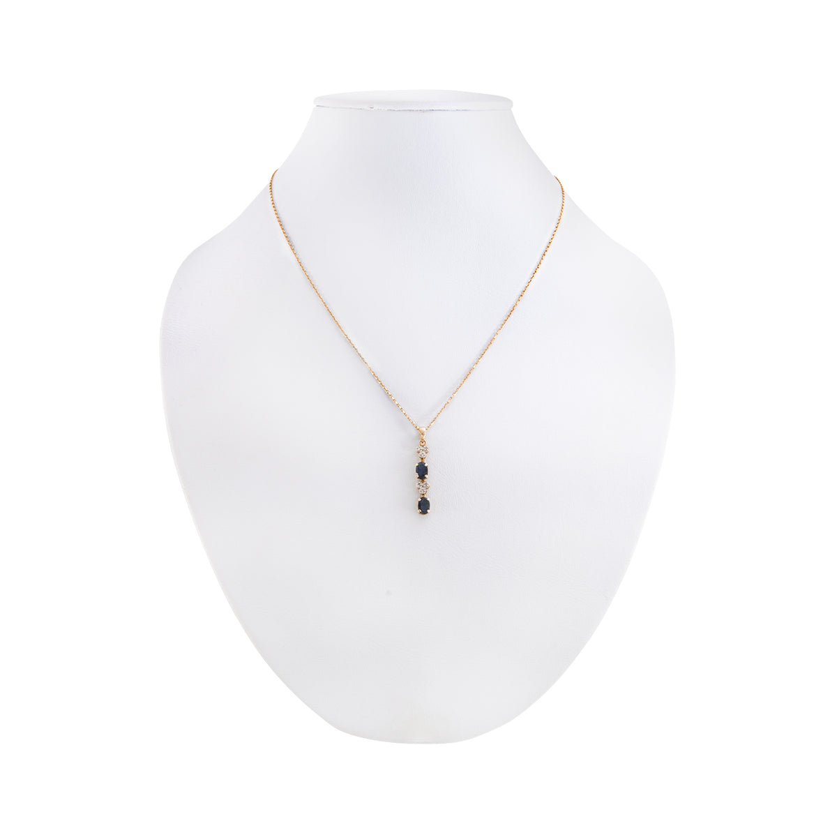 Juego de Joyeria Aretes y Gargantilla con Zafíros