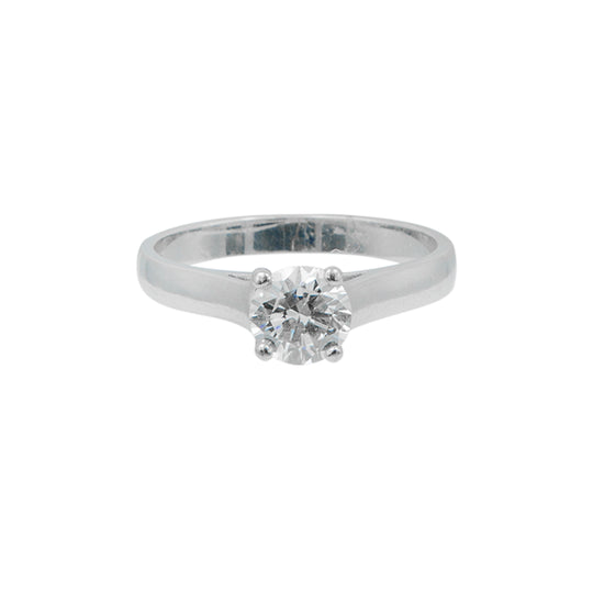 Anillo Solitario en oro blanco 1.05 CT