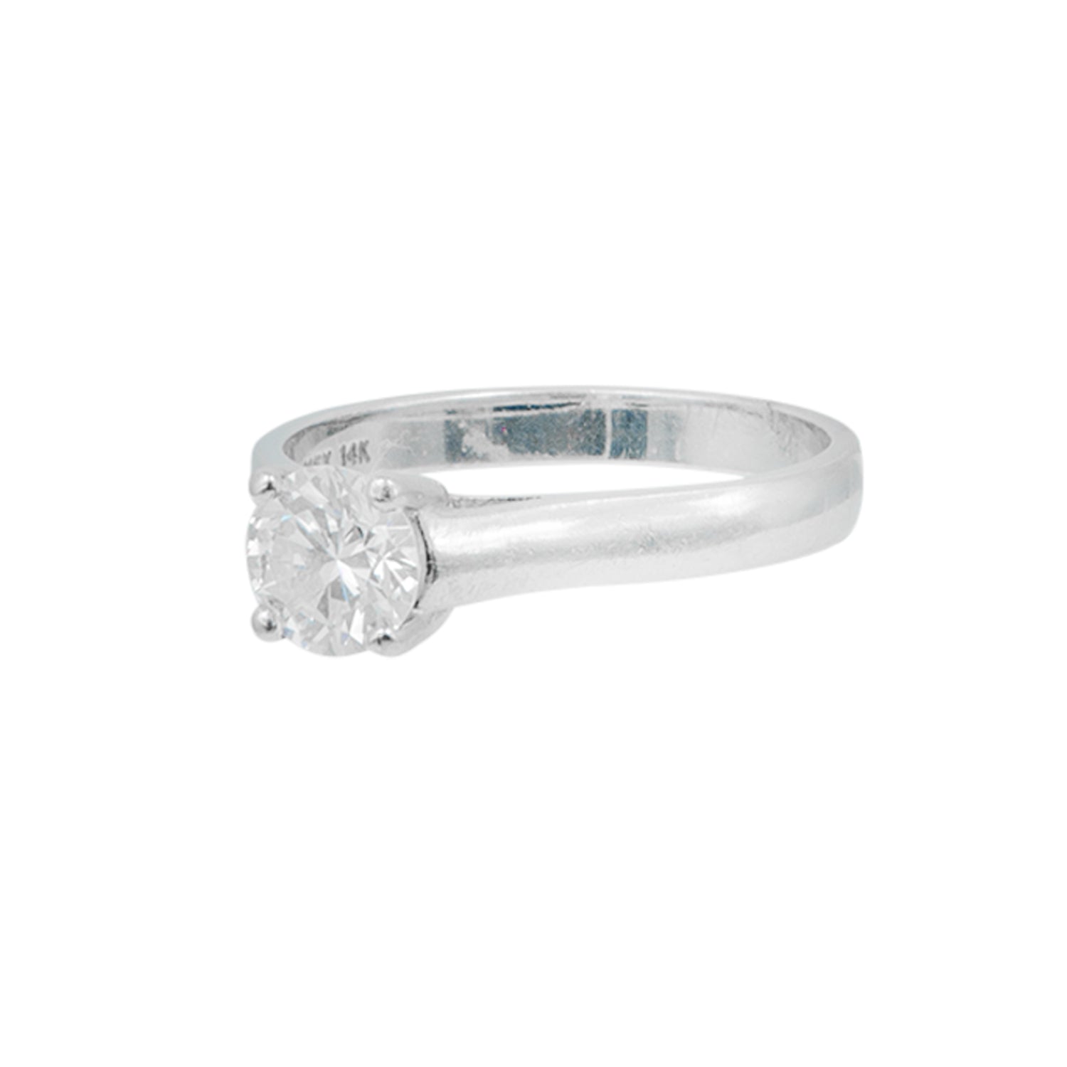 Anillo Solitario en oro blanco 1.05 CT - Boutique San Agustín