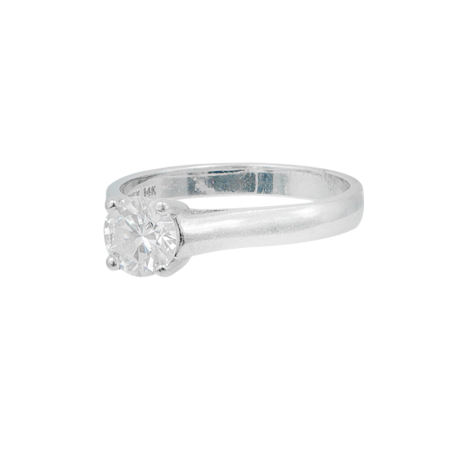 Anillo Solitario en oro blanco 1.05 CT