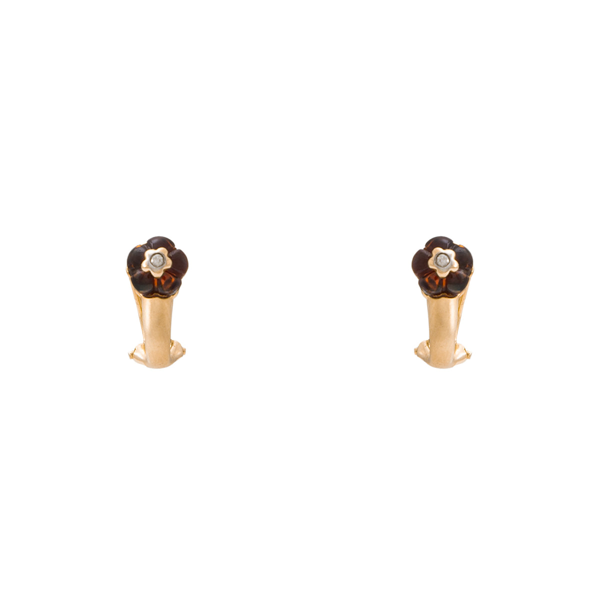 Juego de Anillo y Aretes con Diamantes y Granates