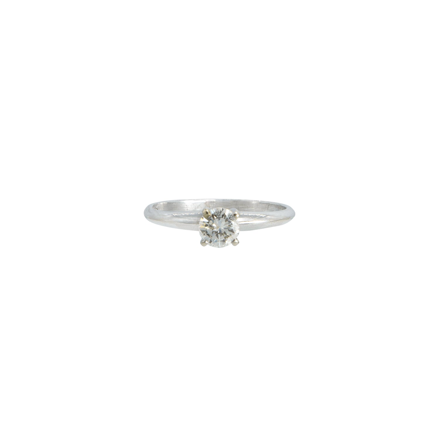 Anillo Solitario Oro Blanco .52 CT - Boutique San Agustín