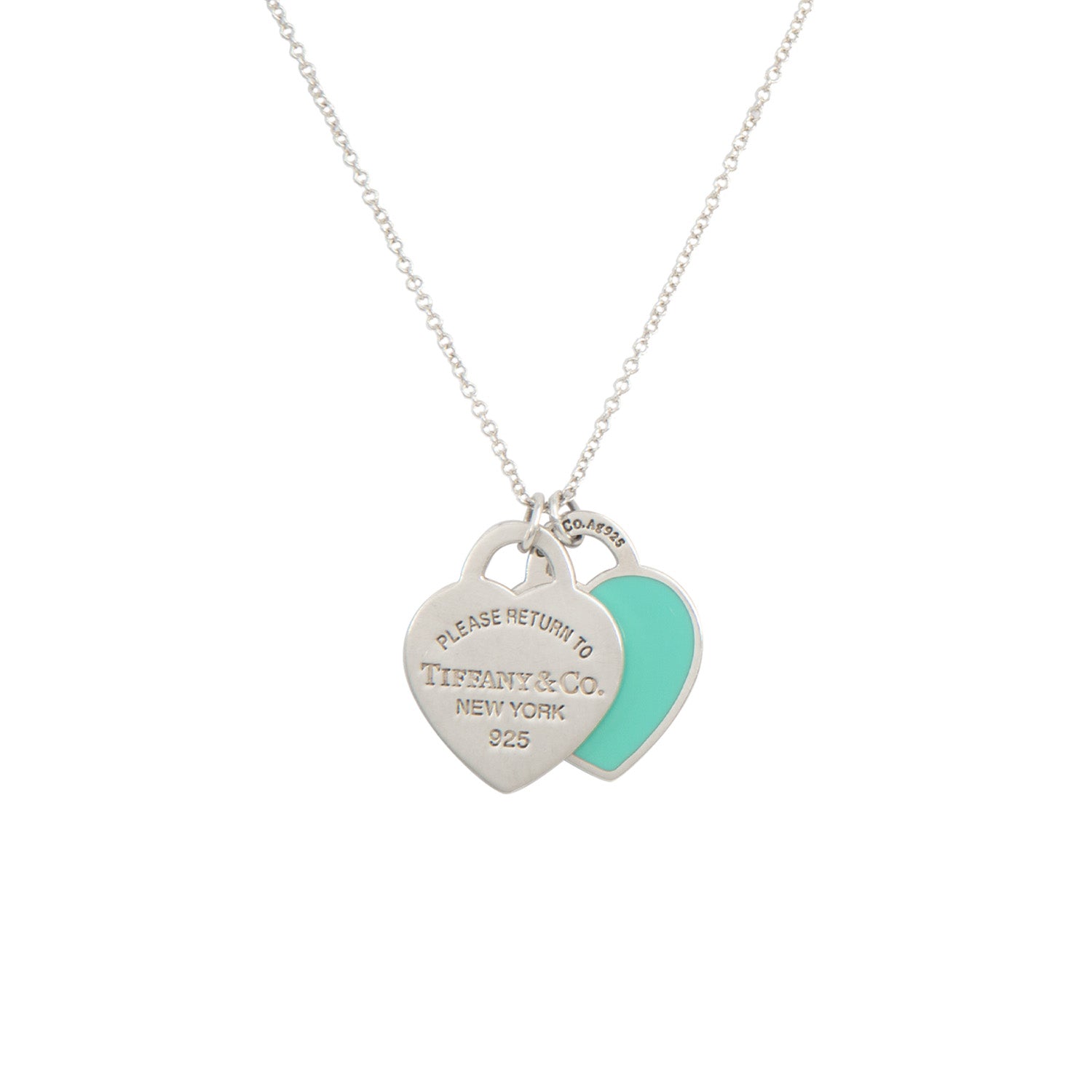 VENDIDO Collar Con Doble Placa Corazón