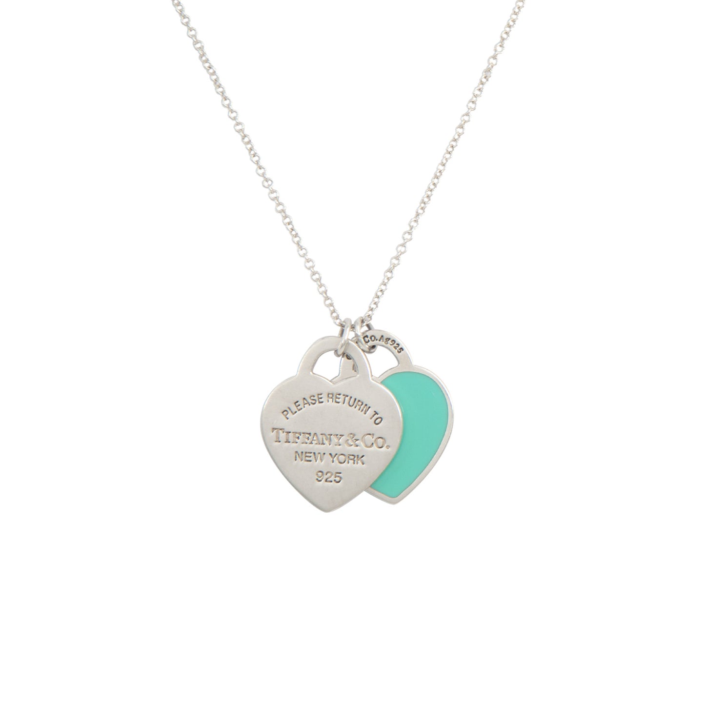 VENDIDO Collar Con Doble Placa Corazón