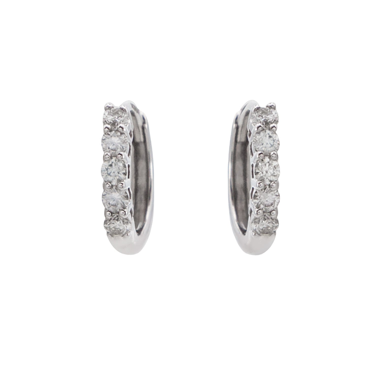 Arracadas Oro Blanco 14k