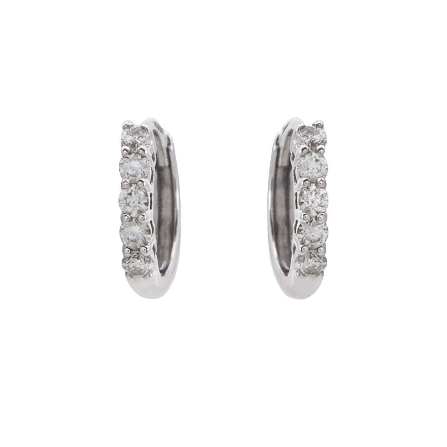 Arracadas Oro Blanco 14k