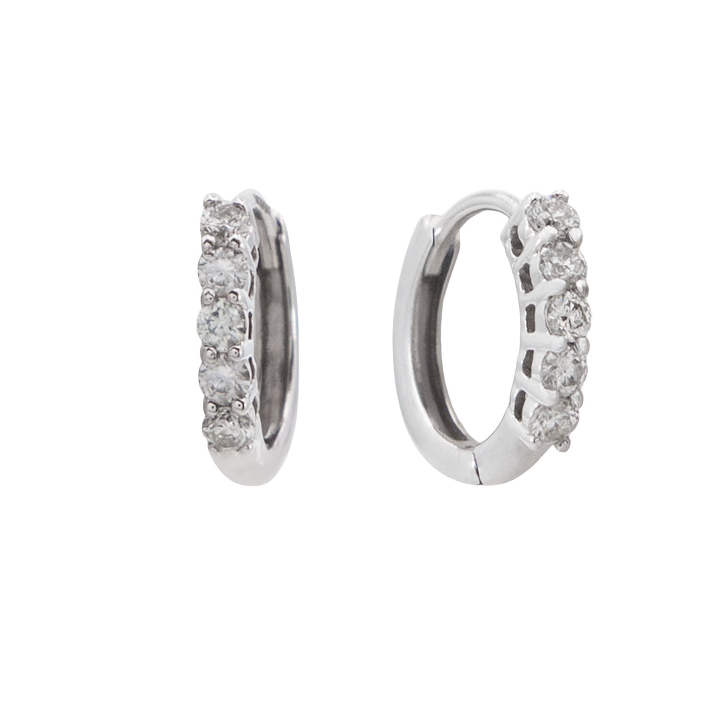 Arracadas Oro Blanco 14k