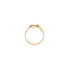 Juego de Aretes y Anillo de Diseño Estriado en Oro Dos 14k