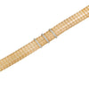 Pulsera Tipo Tubo Elástica en Oro Amarillo 14K con Diamantes