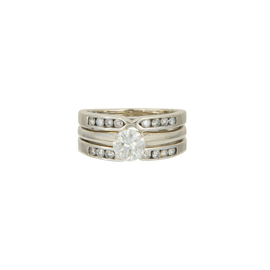 Alianza En Oro Blanco De 14k