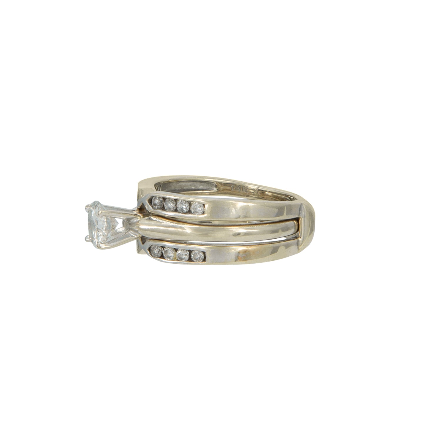 Alianza En Oro Blanco De 14k - Boutique San Agustín