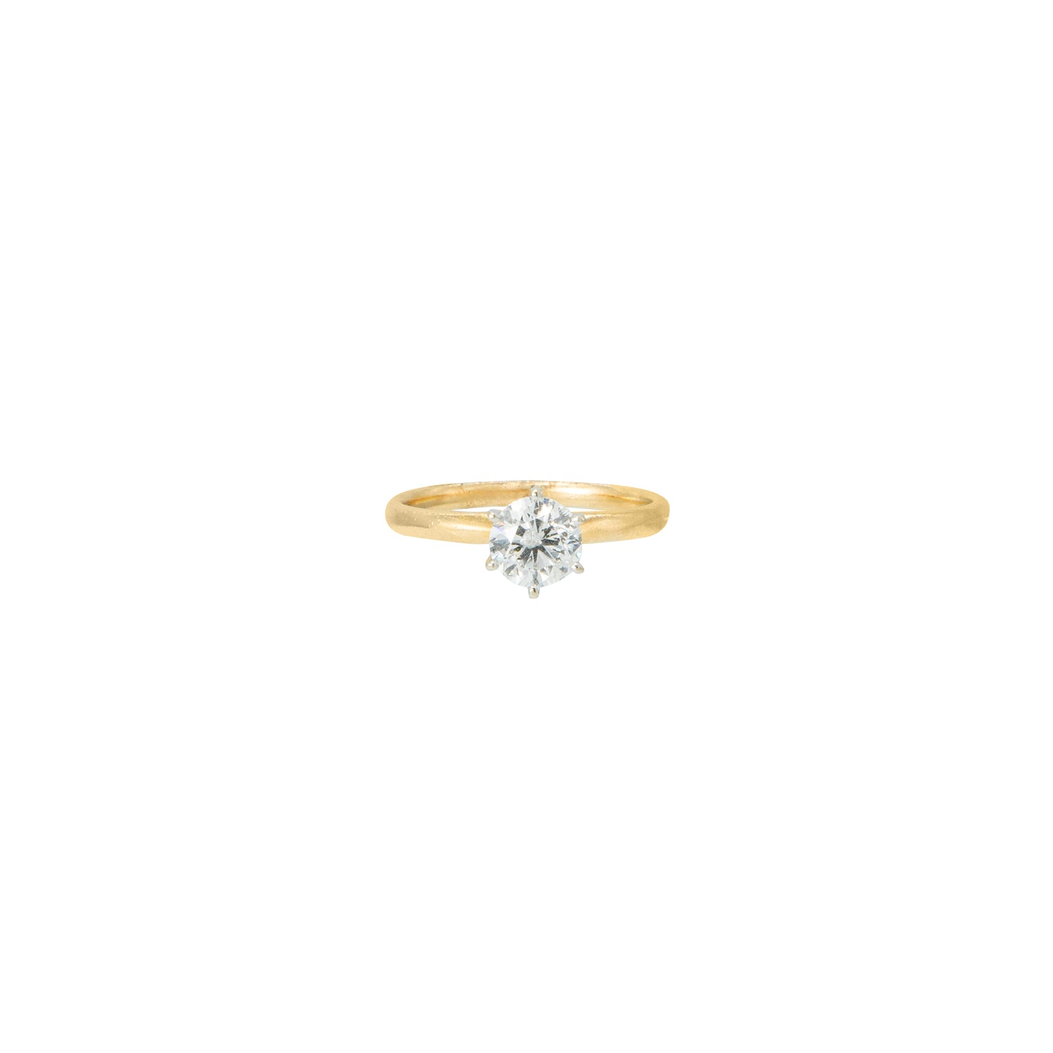 Anillo Solitario oro amarillo .92 CT - Boutique San Agustín