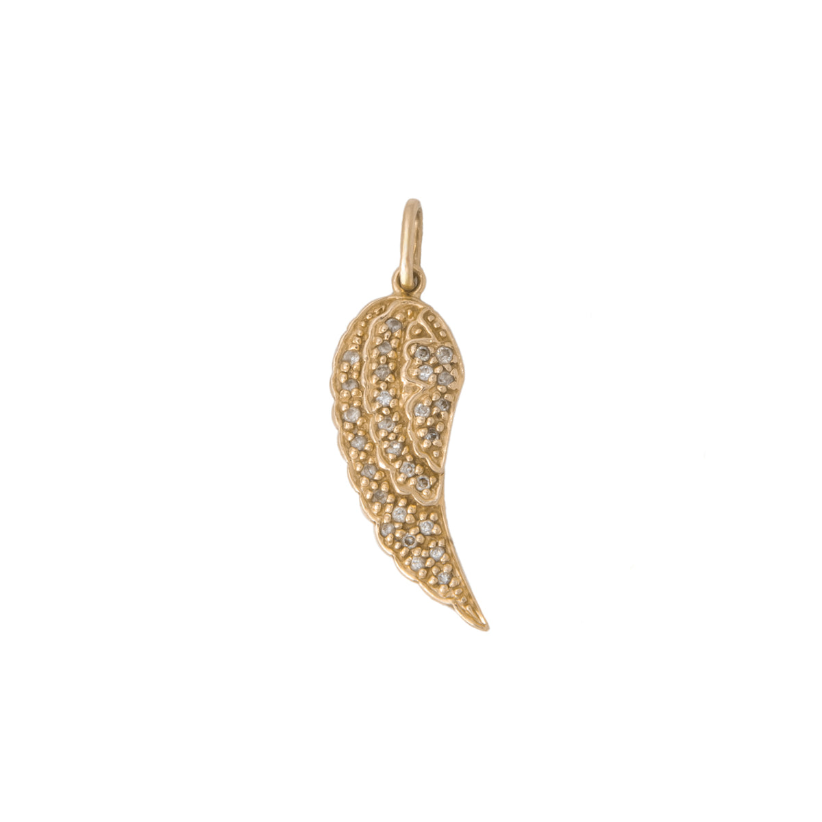 Dije Motivo Ala de Ángel en Oro Amarillo de 14k