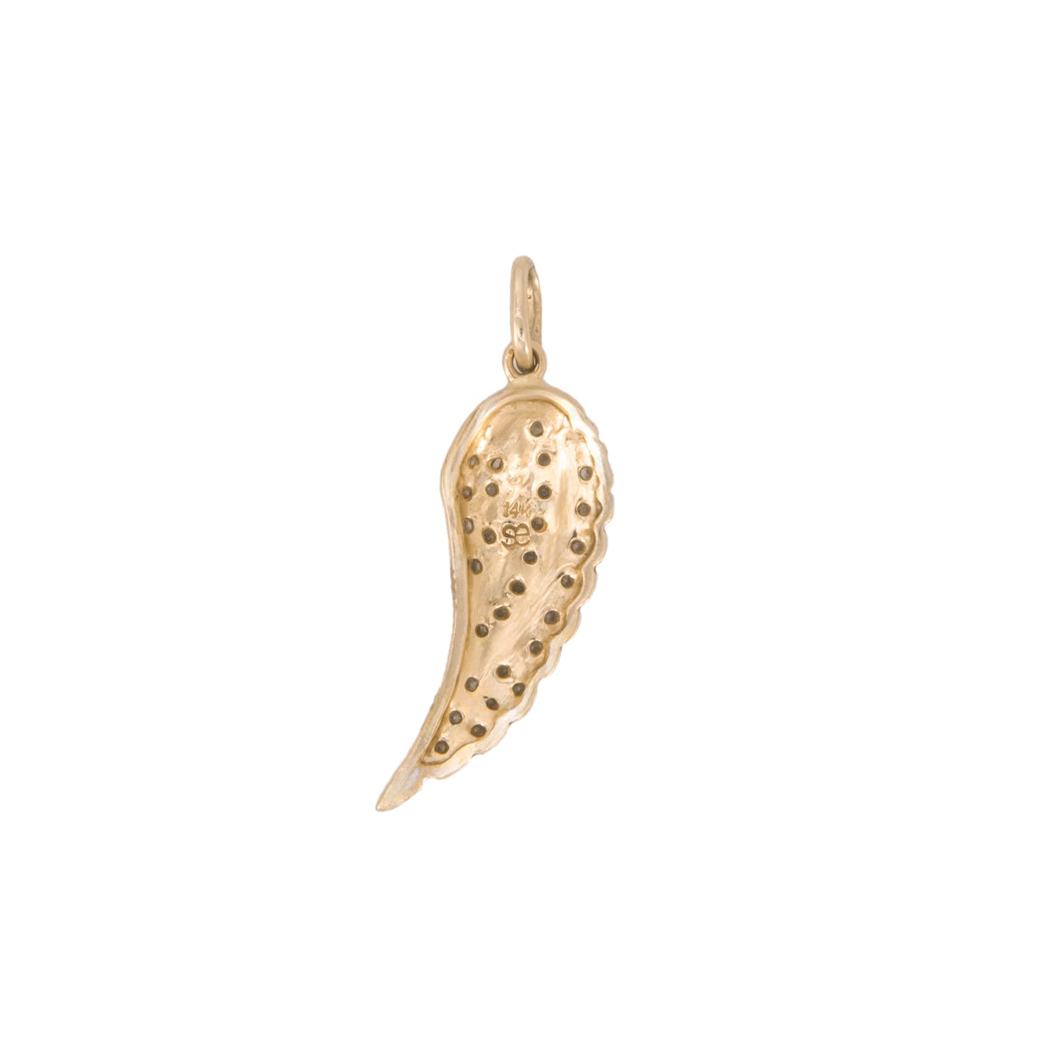 Dije Motivo Ala de Ángel en Oro Amarillo de 14k