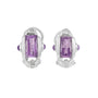 Juego de Aretes y Anillo Piedras Moradas - Boutique San Agustín