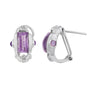 Juego de Aretes y Anillo Piedras Moradas - Boutique San Agustín