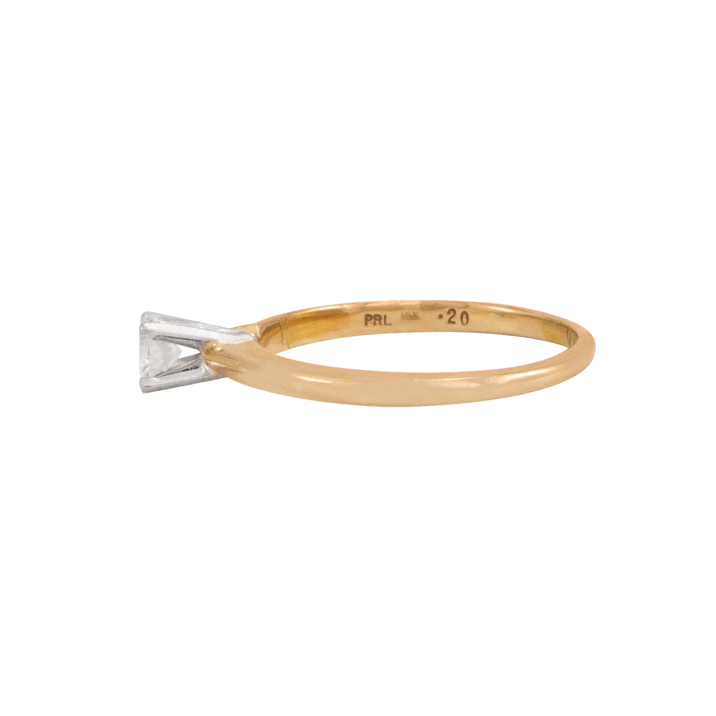 Anillo Solitario .20 CT