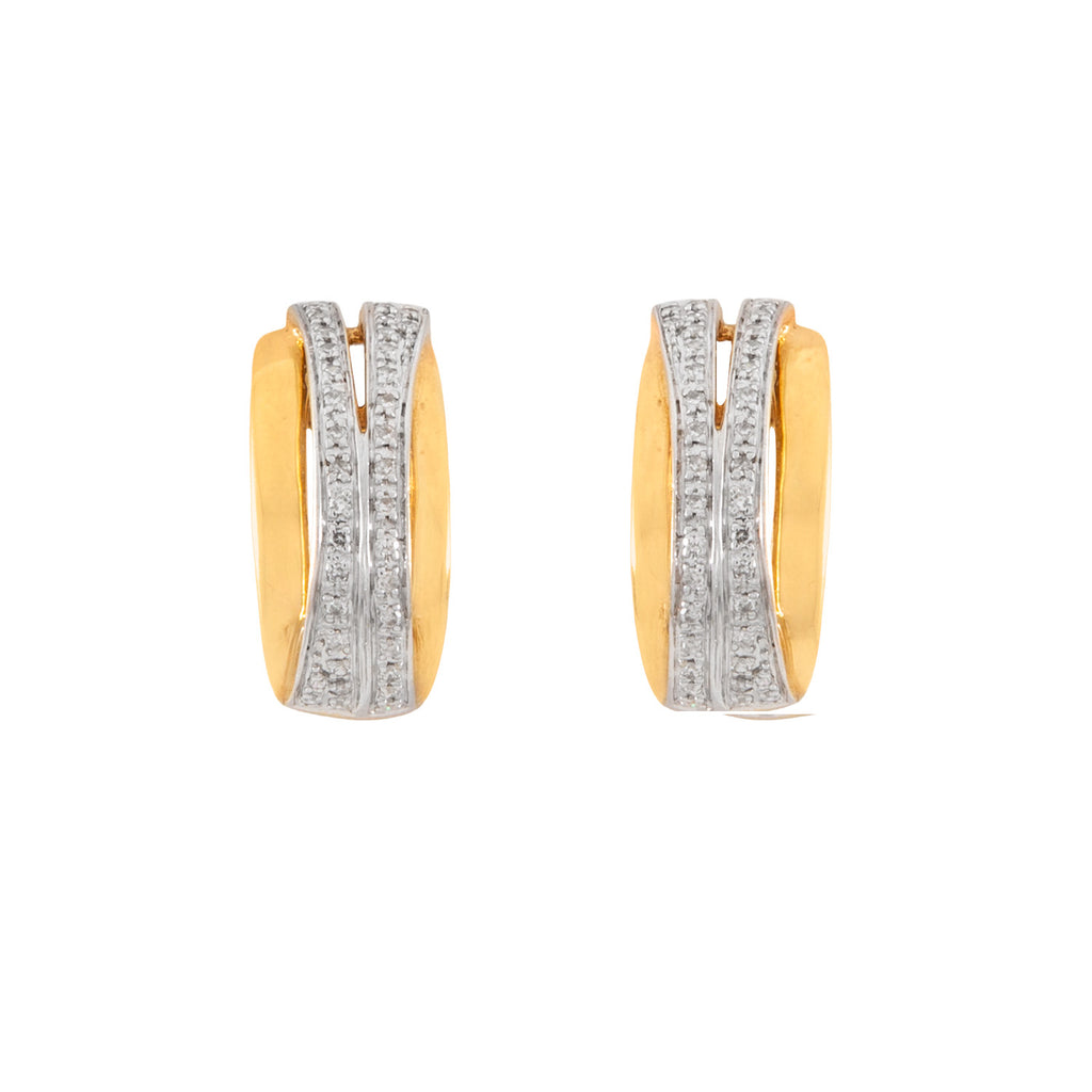 VENDIDO Aretes Oro Dos Tonos