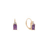 Aretes con Amatistas y Diamantes