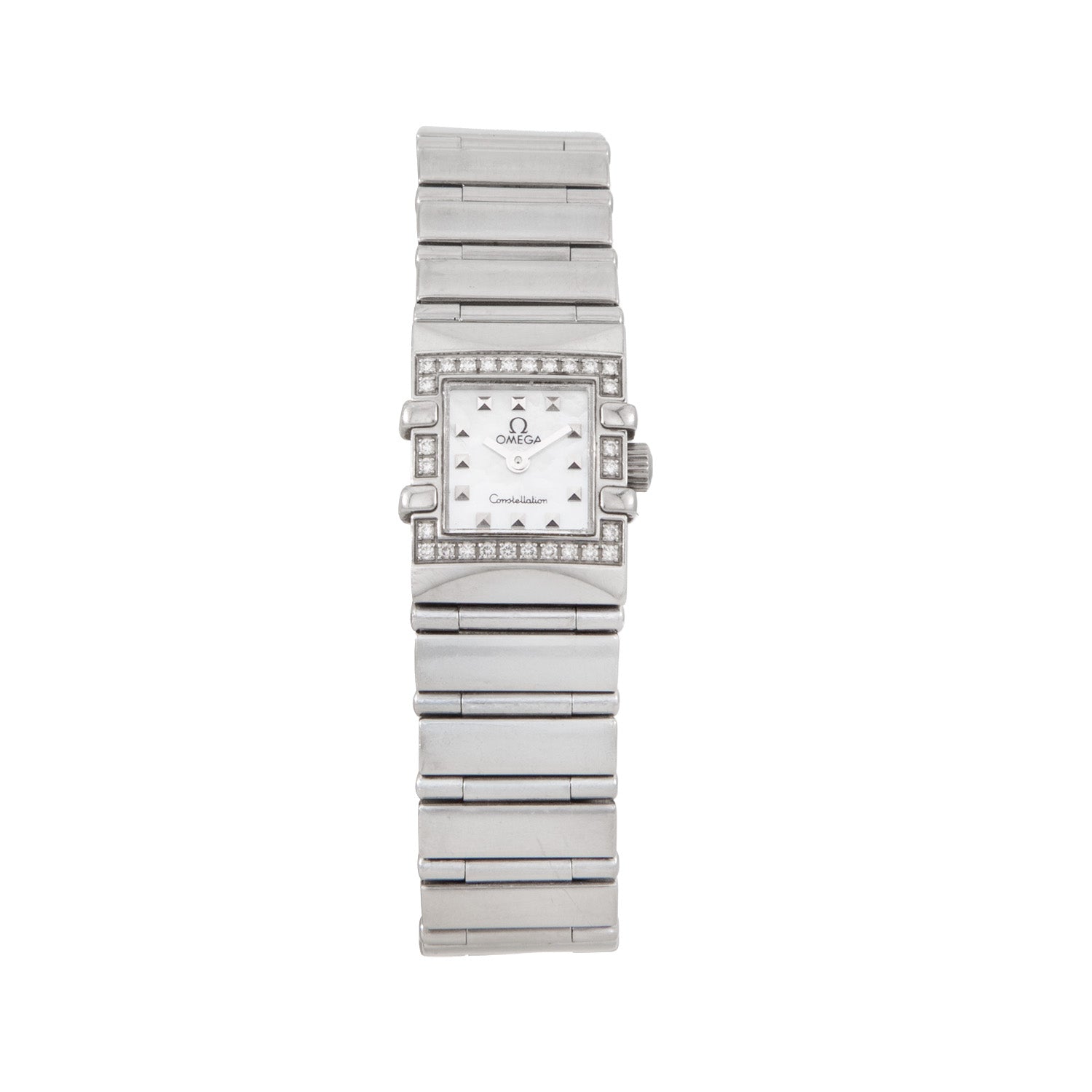 Omega Constellation Quadra en Acero con Bisel de Diamantes 15mm