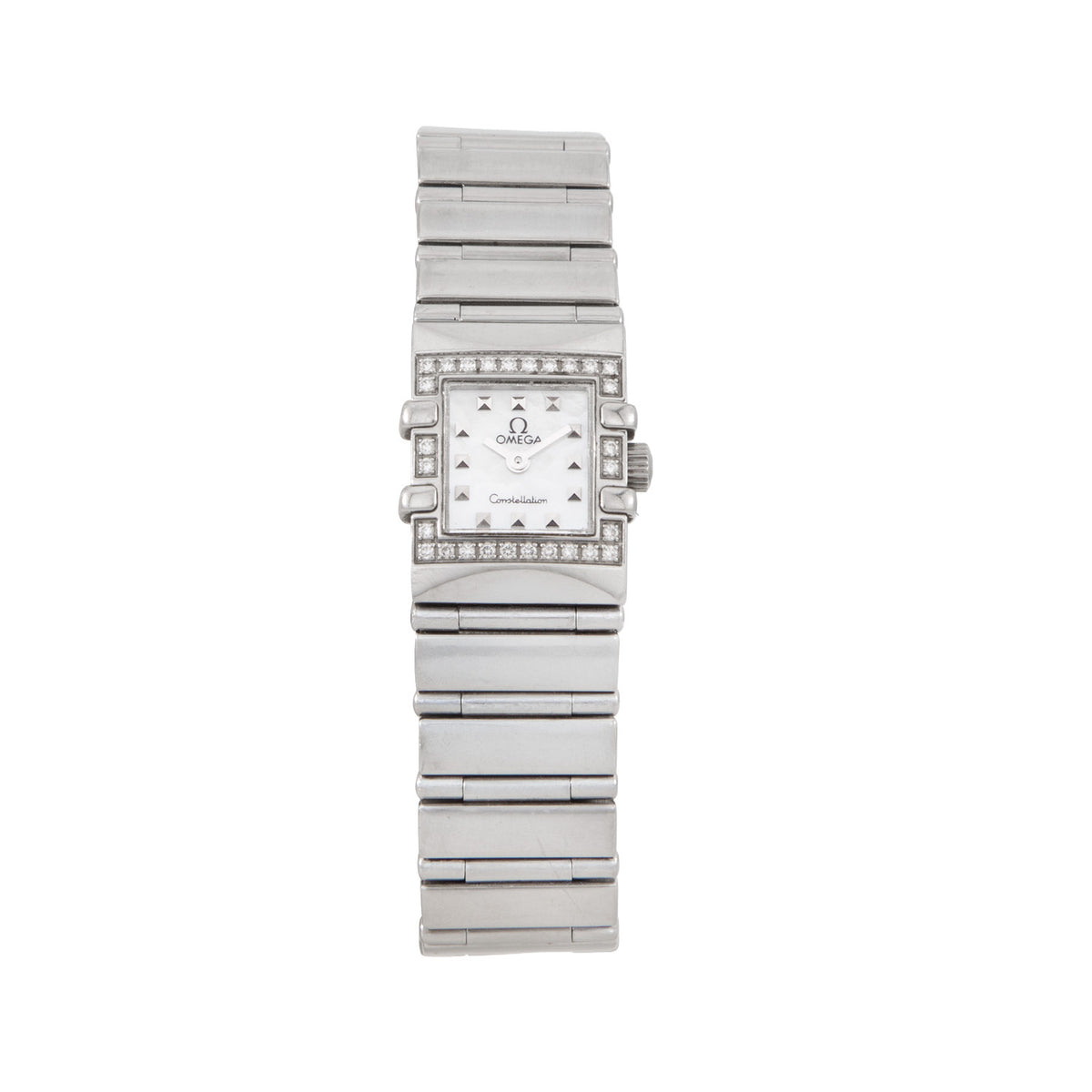 Omega Constellation Quadra en Acero con Bisel de Diamantes 15mm