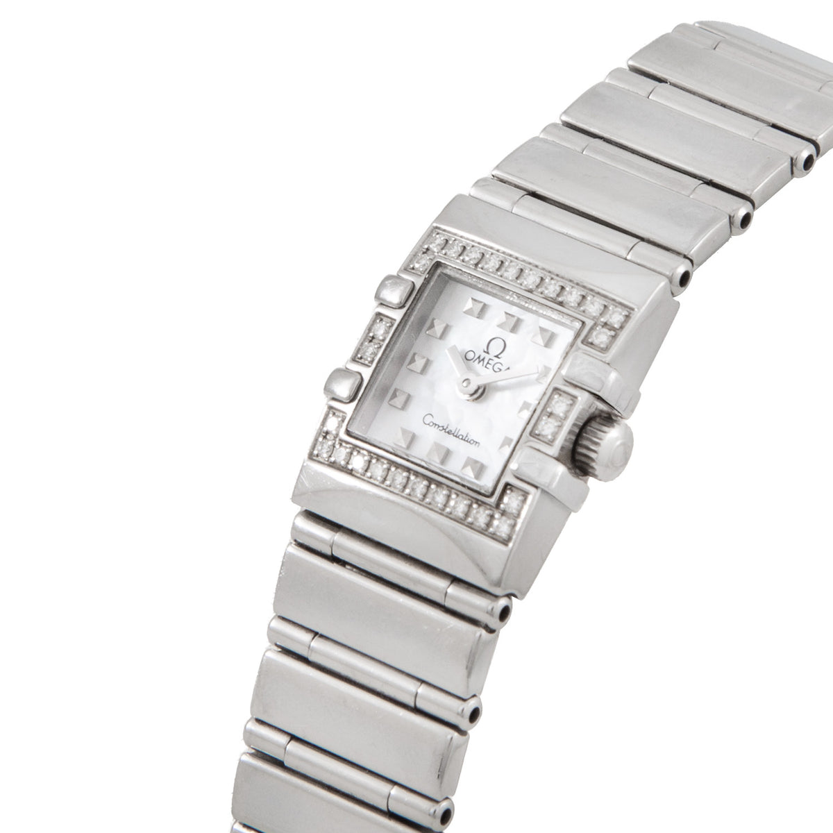Omega Constellation Quadra en Acero con Bisel de Diamantes 15mm