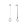 Juego De Collar Y Aretes Colgantes Con Perlas - Boutique San Agustín