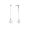 Juego De Collar Y Aretes Colgantes Con Perlas - Boutique San Agustín