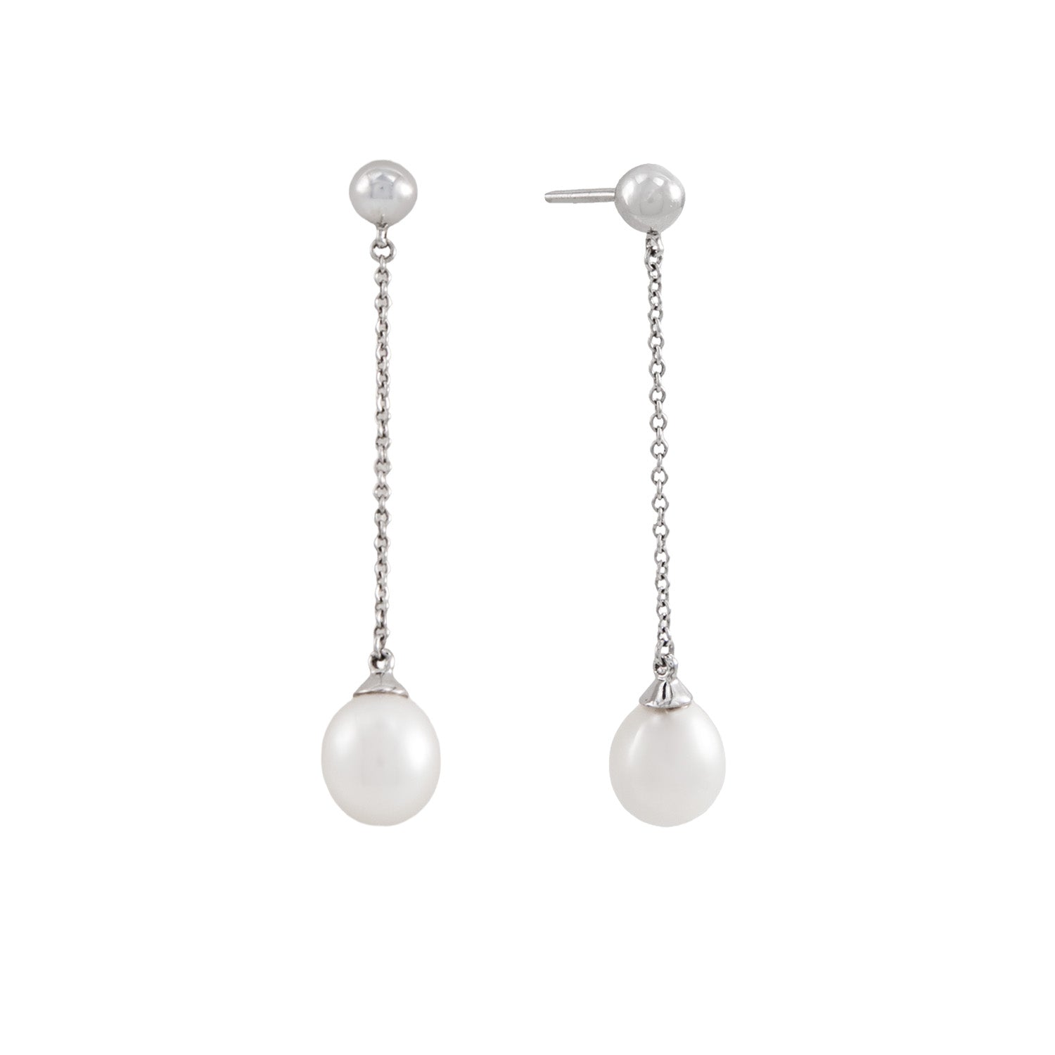 Juego De Collar Y Aretes Colgantes Con Perlas - Boutique San Agustín
